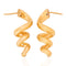 Vintage Twisted Gold Earrings