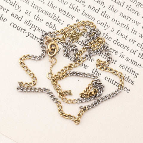 Vintage Two-Tone Chain, Platinum and 18kt Gold