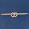 Vintage Two-Tone Diamond & Ruby Lover's Knot Brooch