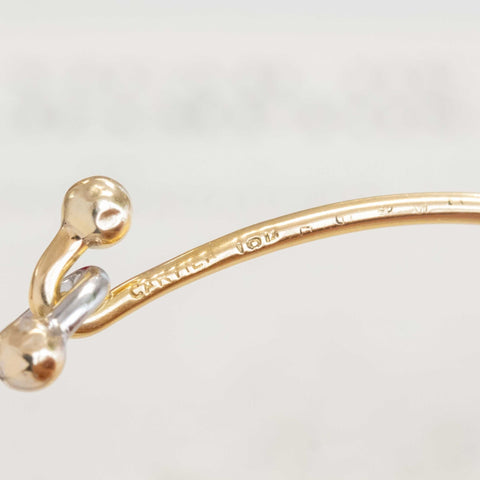 Vintage Two Tone Hook Bangle by Cartier