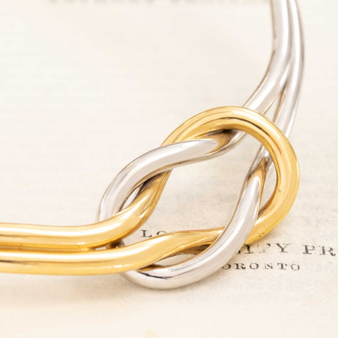 Vintage Two-Tone Knot Collar