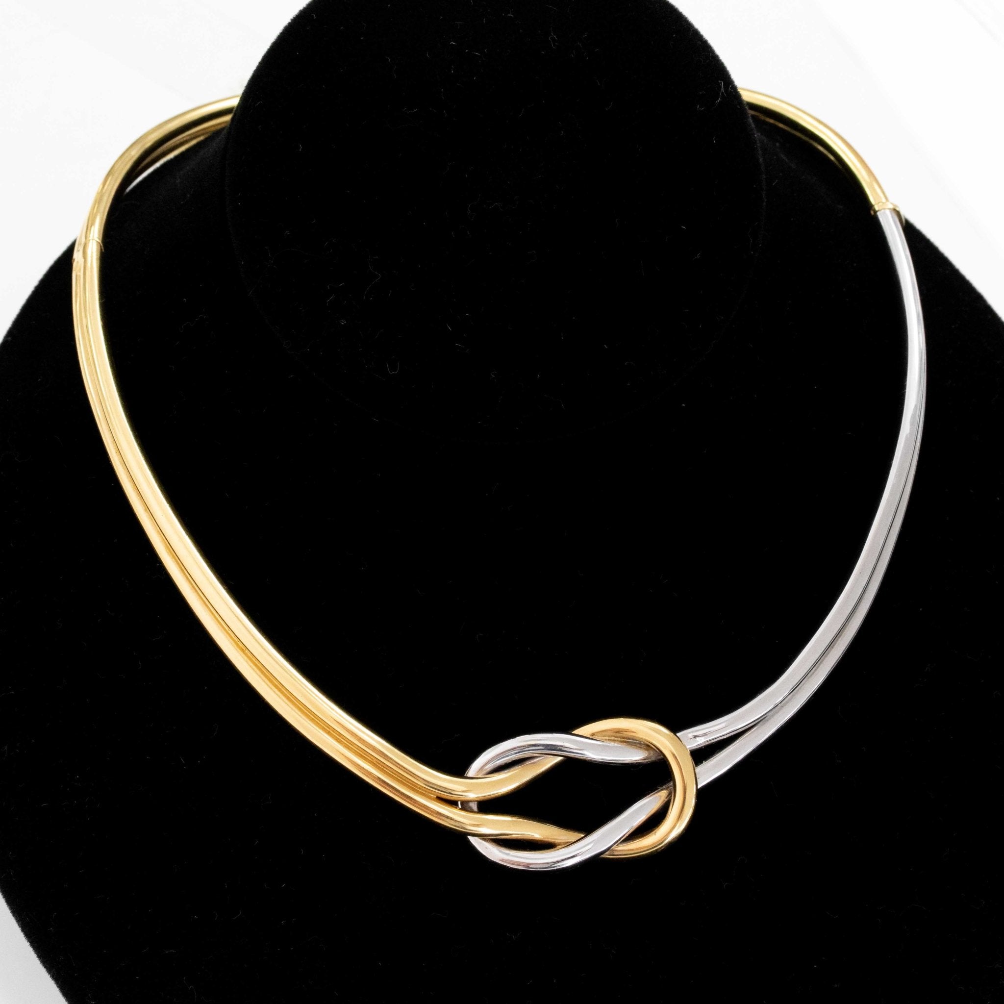 Vintage Two-Tone Knot Collar