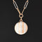 Vintage Two Tone Medallion Necklace