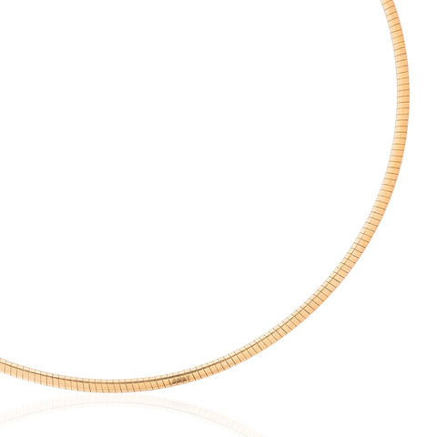 Vintage Two-Tone Omega Necklace, Italian
