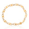 Vintage Two-Tone Tab Link Bracelet