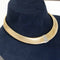 vintage two-tone tubogas necklace 14kt gold choker design