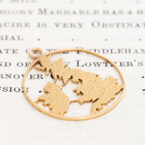 Vintage United Kingdom Cities Pendant