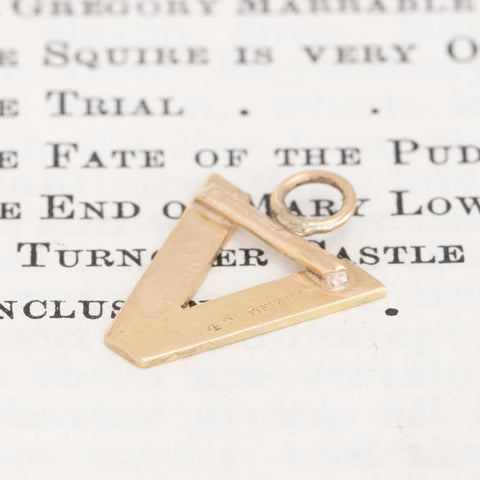 Vintage V Letter Charm, by Tiffany & Co