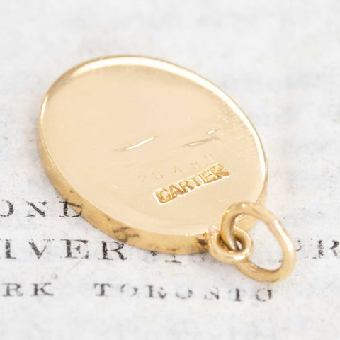 Vintage "Viet-Virtute" Coat of Arms Pendant, by Cartier