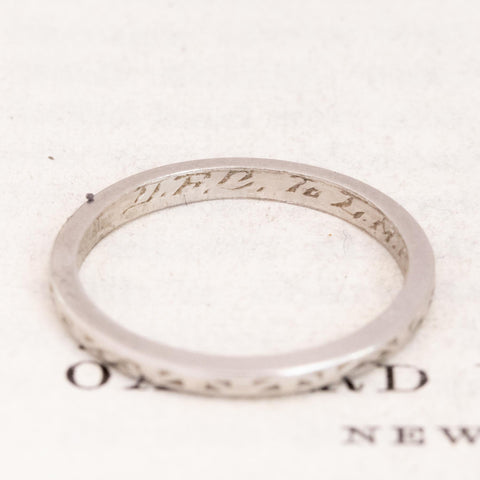 Vintage Wedding Band Circa 1954
