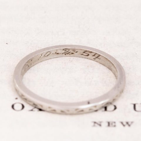 Vintage Wedding Band Circa 1954