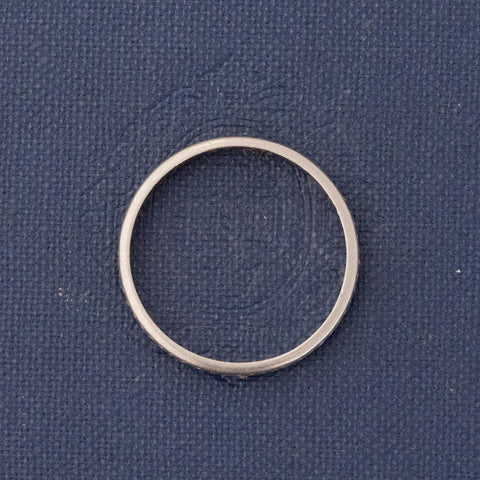Vintage Wheat Motif Platinum Wedding Band Circa 1926