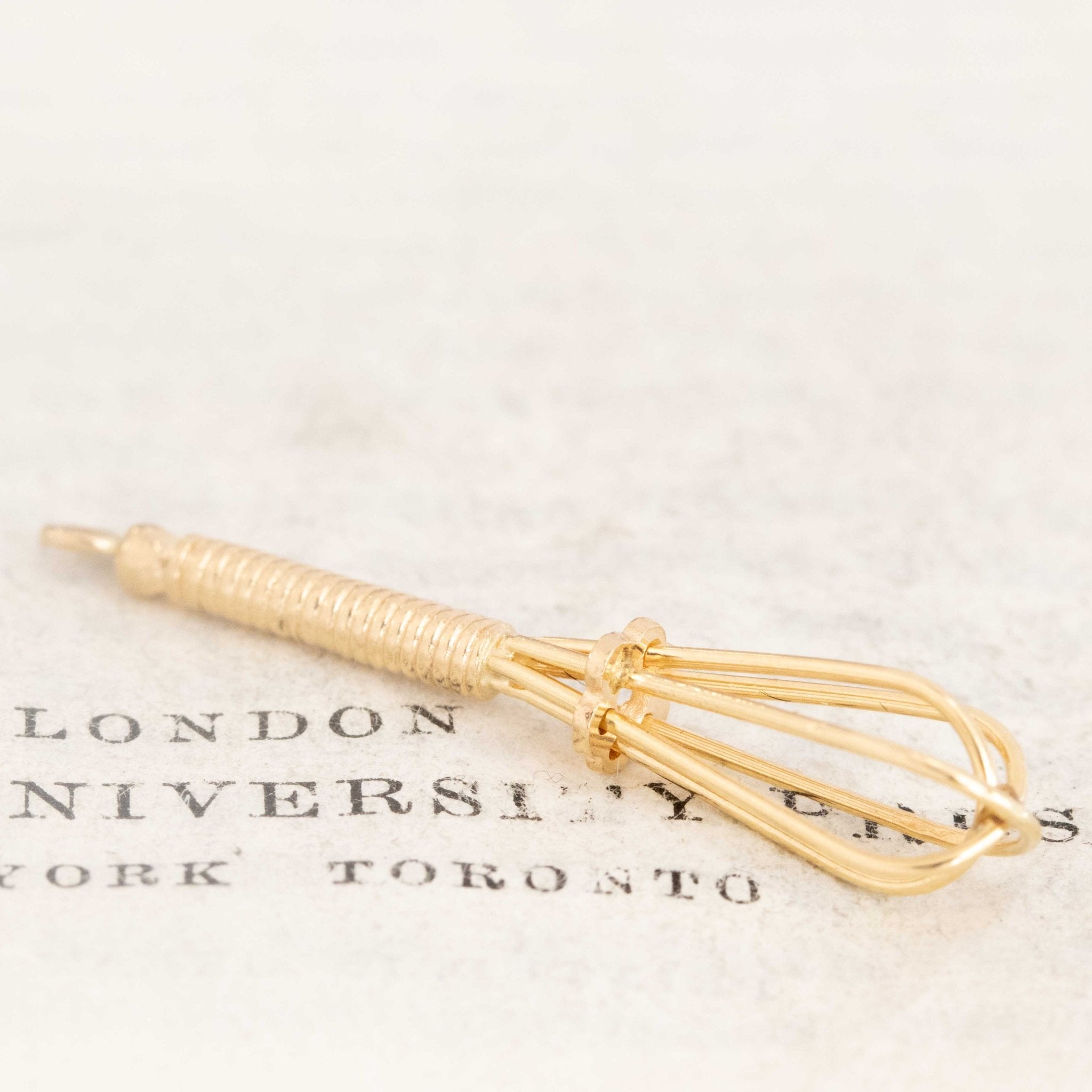 Vintage Whisk Charm