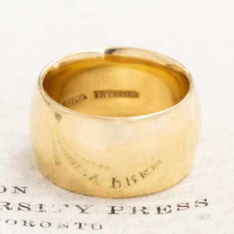 Vintage Wide Cigar Band by Tiffany & Co.