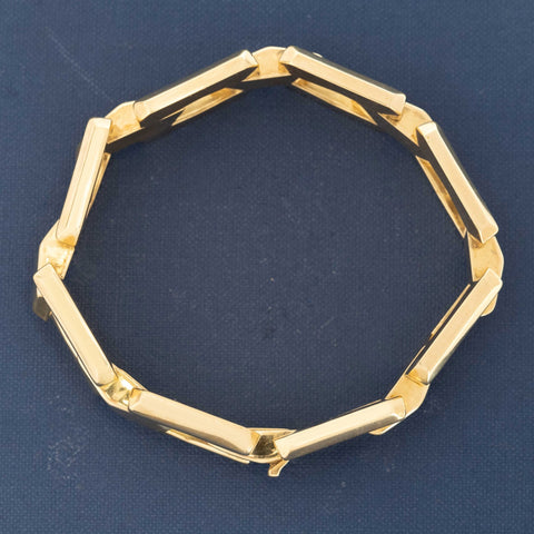 Vintage Wide Gate Bracelet, Italian