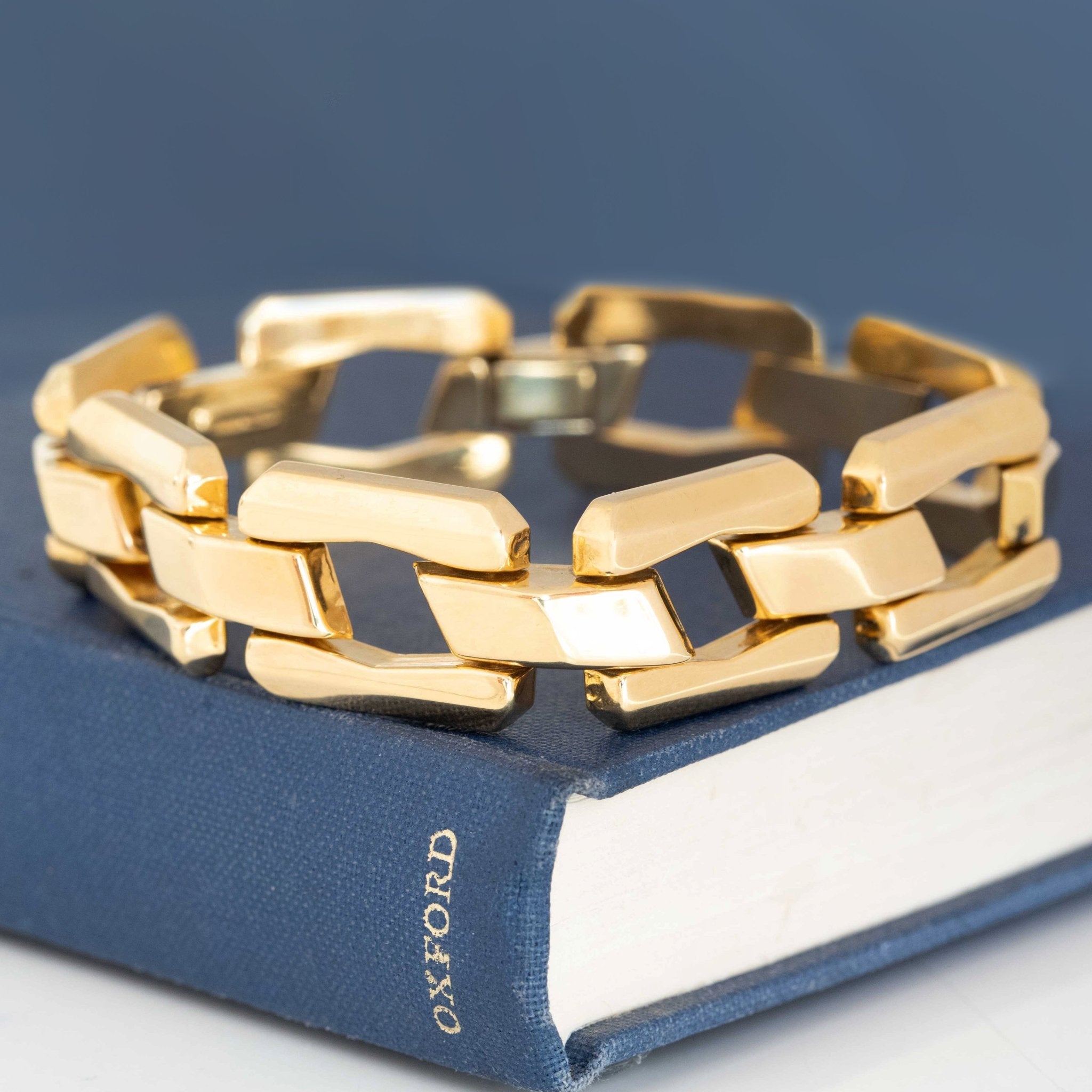 Vintage Wide Gate Bracelet, Italian