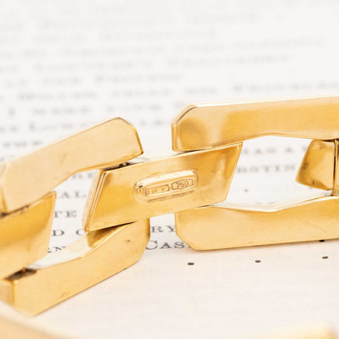 Vintage Wide Gate Bracelet, Italian