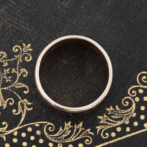Vintage Wide Gold Band