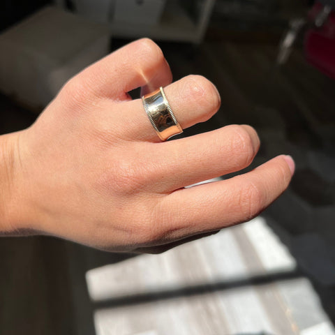 Vintage Wide Gold Band