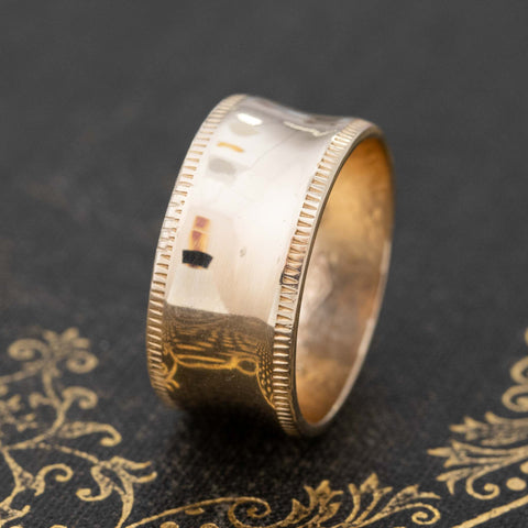 Vintage Wide Gold Band