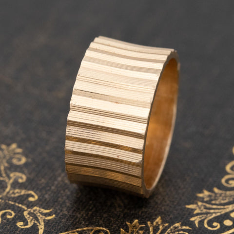 Vintage Wide Grooved Band