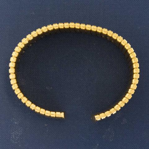Vintage Wide Tubogas Cuff Bracelet, Italian