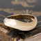 14kt yellow gold vintage wide wave band