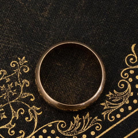 Vintage Wide Wedding Band, 6.6mm