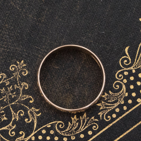 Vintage Wide Wedding Band, 7.4mm
