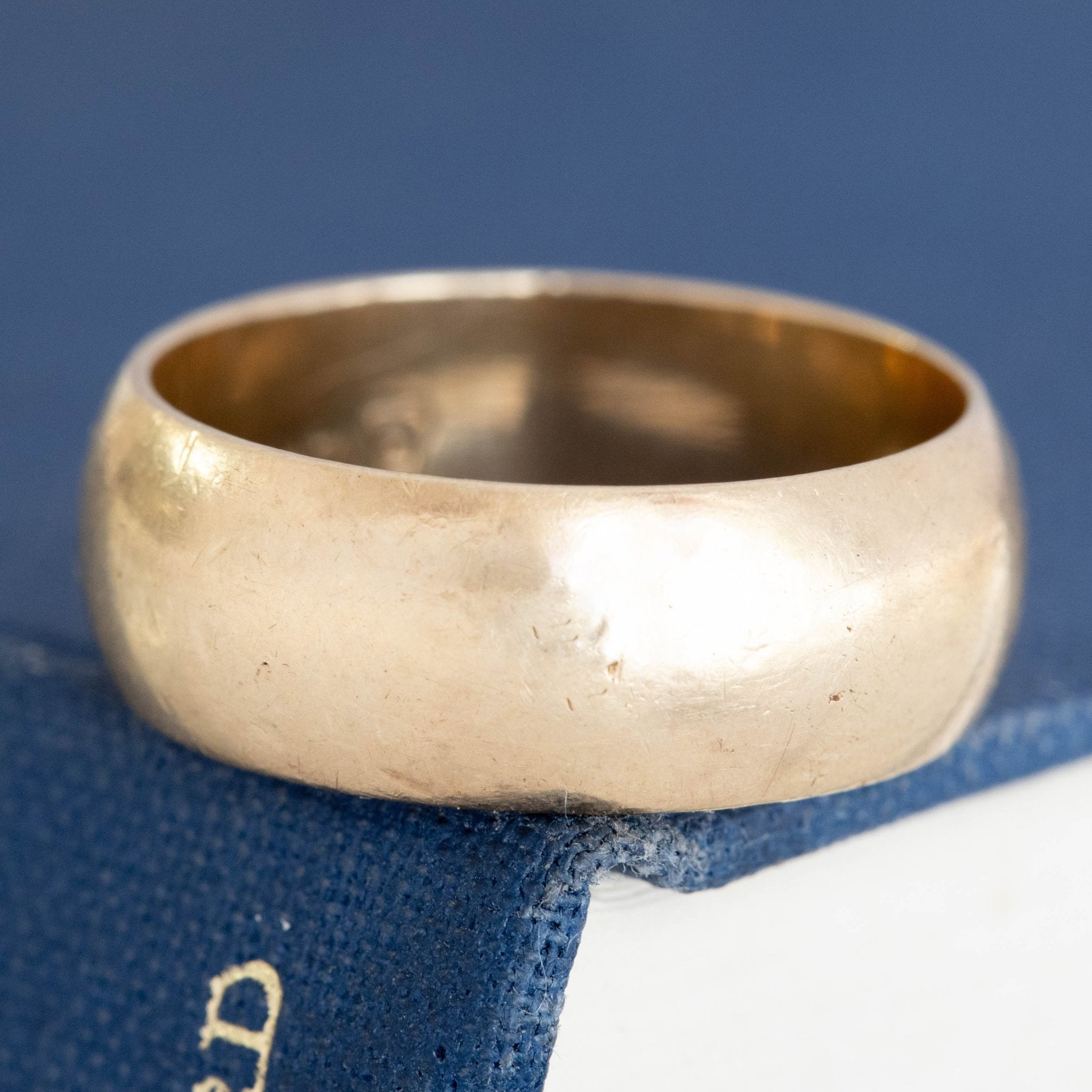 Vintage Wide Wedding Band, 7.80mm