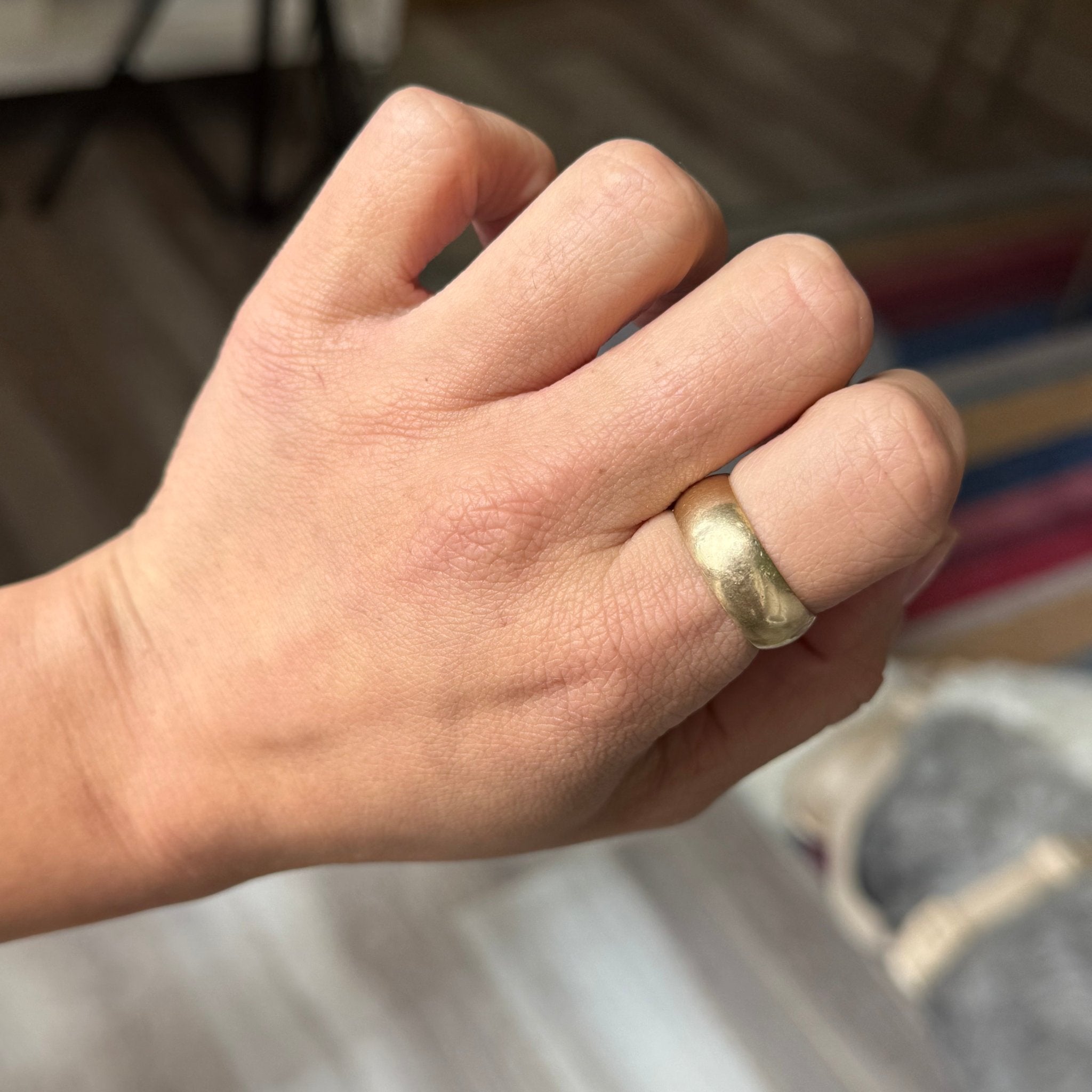 Vintage Wide Wedding Band, 7.80mm