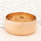 18kt rose gold vintage wide wedding band 