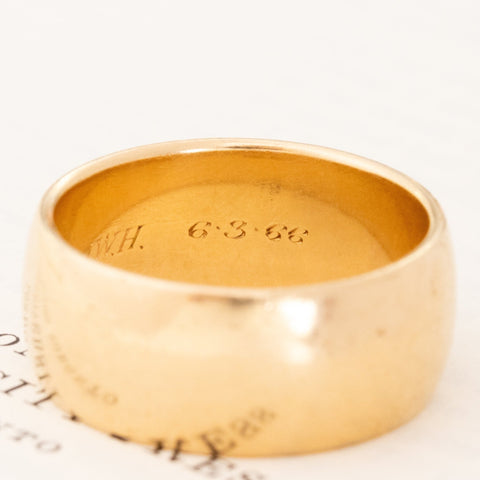 Vintage Wide Wedding Band by Tiffany & Co.