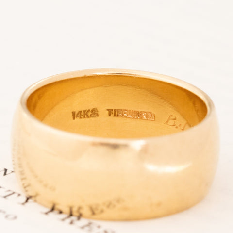 Vintage Wide Wedding Band by Tiffany & Co.
