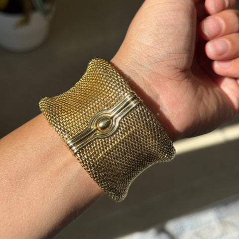Vintage Wide Woven Bracelet