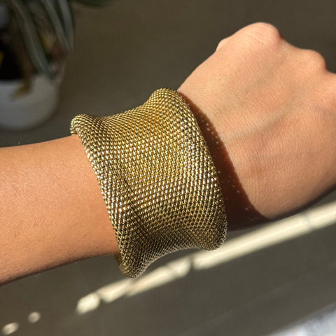 Vintage Wide Woven Bracelet