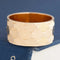 Vintage wide woven texture cigar band in 14kt yellow gold, 10mm