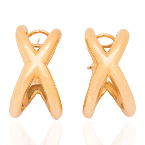 Vintage X Cross Earrings, by Donald Clafflin for Tiffany & Co.