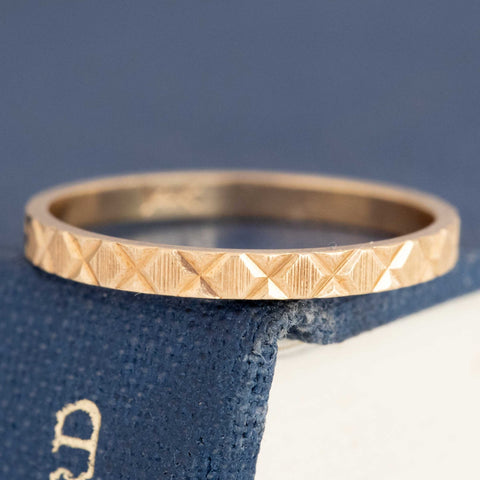 Vintage X Etched Band