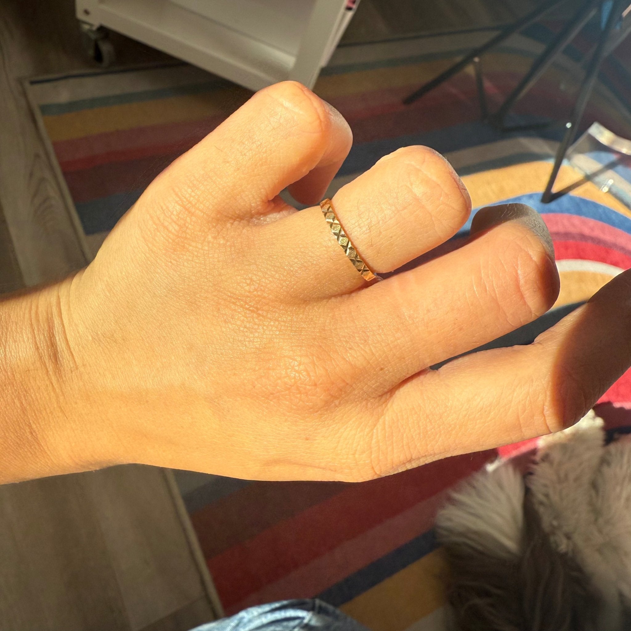 Vintage X Etched Band