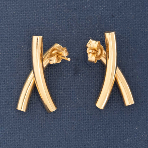 Vintage X Gold Earrings