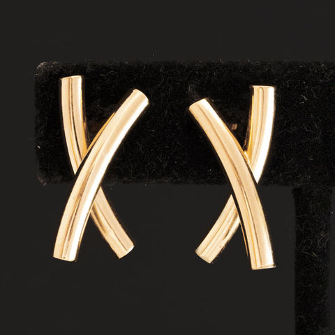 Vintage X Gold Earrings