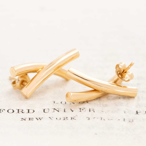 Vintage X Gold Earrings