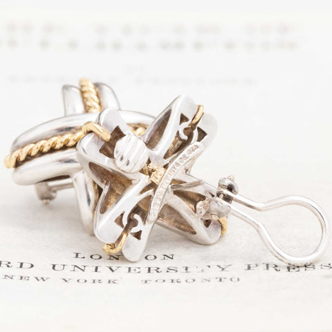 Vintage X Rope Earrings by Tiffany & Co.