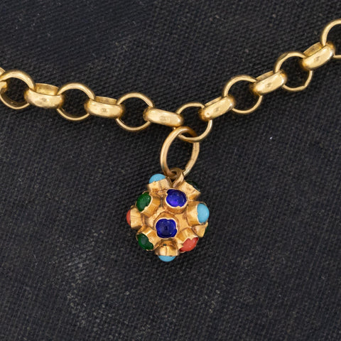 Vintage Yellow Gold Charm Bracelet