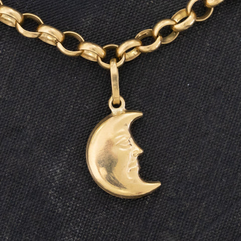 Vintage Yellow Gold Charm Bracelet