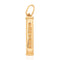 Vintage Italian Yesterday, Today, Tomorrow, Forever pillar pendant in 14kt yellow gold