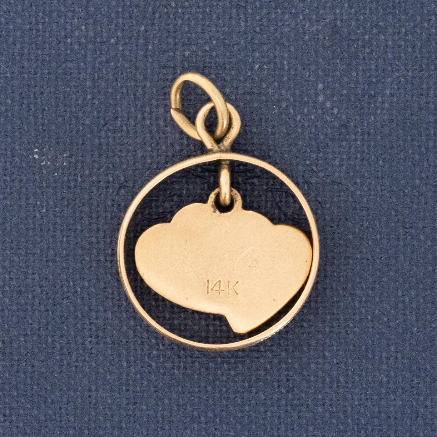 Vintage You & Me Heart Charm