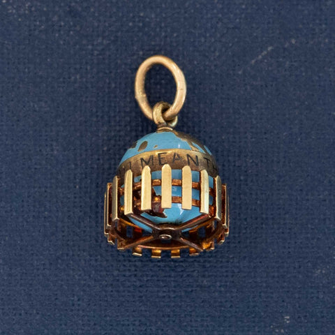 Vintage "You Mean The World to Me" Globe Charm