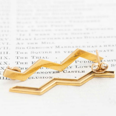 Vintage Zig Zag Earrings, by Paloma Picasso for Tiffany & Co.